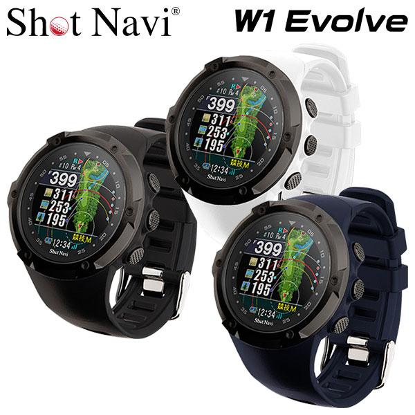 【限定カラー】ショットナビ ゴルフ W1 エヴォルブ 腕時計型GPSナビ グレーベゼル Shot Navi W1 Evolve