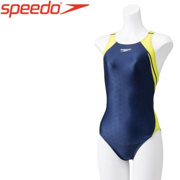 SPEEDO 競泳水着 M ブラック/ホワイト speedo スピード SPEEDO 競泳水着 レディース WA承認モデル