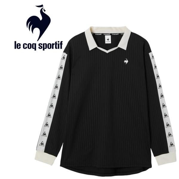 le coq sportif - le coq sportif ルコック ストライプゲームシャツ L le coq sportif（ルコックスポルティフ） ルコック エンボスストライプ