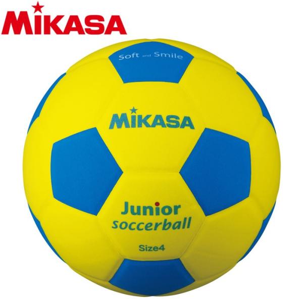 【ポイント10倍】 ミカサ スマイルサッカーボール4号軽量 180g SF4J-YBL 2103081