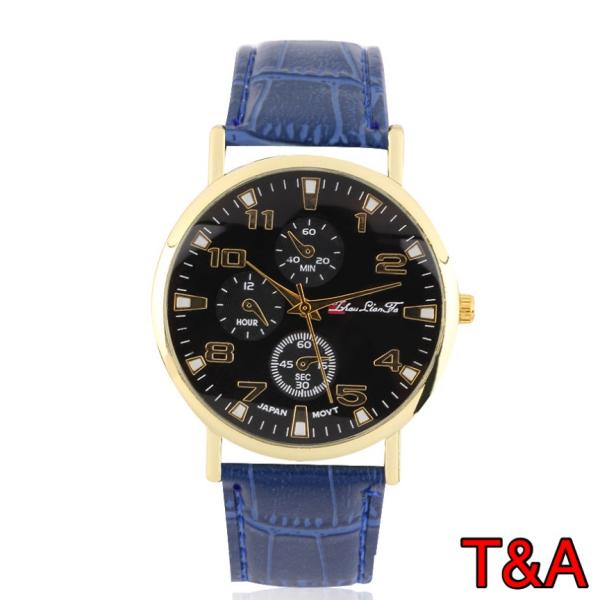 腕時計 メンズ 高品質 レザー 革 ベルト ビジネス ウォッチ 軽量 オシャレ 時計 青 人気ブランド ブルー Buyee Buyee 提供一站式最全面最專業現地yahoo Japan拍賣代bid代拍代購服務 Bot Online