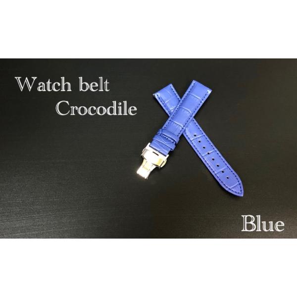 新品 20mm 本クロコダイル 社外交換 修理 時計ベルト 新品 20mm 本クロコダイル 社外交換 修理 時計ベルト 22mm