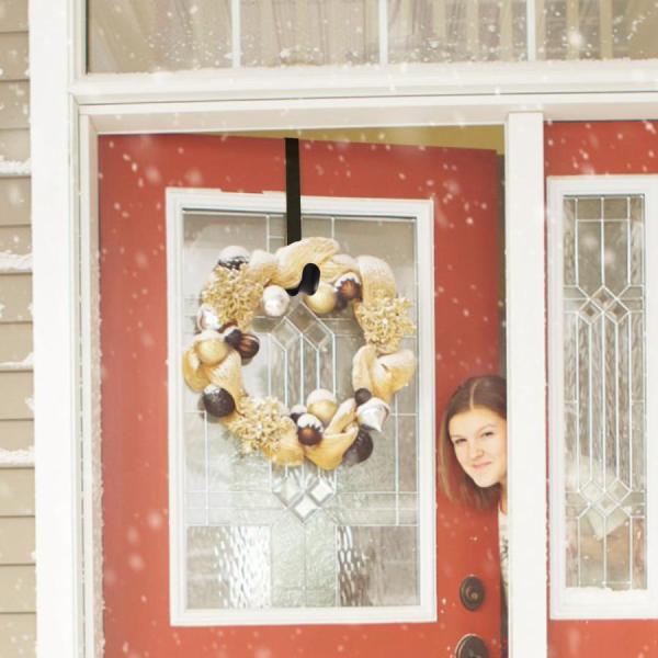 クリスマス リース フック 伸縮 リース用 ドアフック 玄関 ドア 吊るす ハンガー クリスマスリース ドアハンガー ハロウィン 正月飾り しめ縄 花輪 ハロウィンリース<br> 【 長さの伸縮が可能 】38cmから64.5cm...