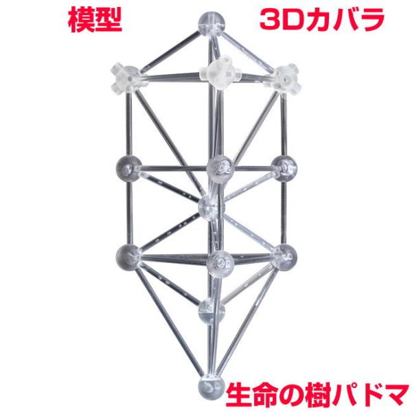 模型　3Dカバラ　パドマ人間と高次元を繋がりやすくしてくれます。このカバラ神秘学の生命の樹パドマとカタカムナのヤタノカガミの立体版バッキーボールが結合されることで最強の立体クスリエとなります。生命場を整え高次元のエネルギーを取り込みます。こ...