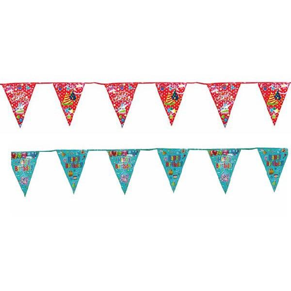 ハッピーバースデー フラッグバナー 誕生日 飾り付け 旗 パーティーグッズ アメリカン雑貨 メール便可 アメリカン雑貨bravo 通販 Yahoo ショッピング