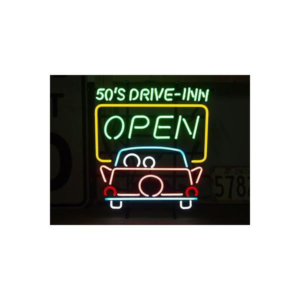 Neon Sign 50s Drive Inn ネオンサイン看板ガレージ アメリカン雑貨 Andwaffles Com