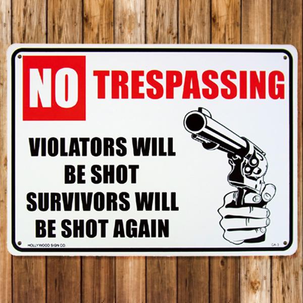 vX`bNTC{[h ܂ NO TRESPASSING CA-03 jOCeA bZ[W AJG Ŕ