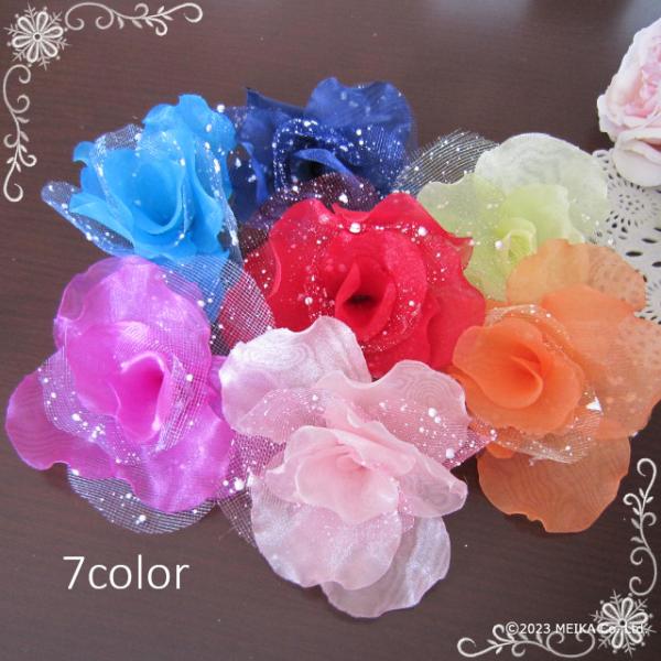 結婚式やパーティドレス、演奏会用ロングドレスを華やかにアレンジしたい方にお勧めのコサージュです。ヘアクリップや安全ピン付などはついていません。お手元のドレスに縫い付けてご使用ください。●コサージュ3個でのお届けになります。肩紐部分やウエスト...