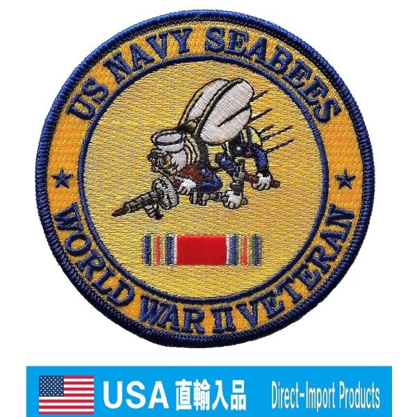 ミリタリー ワッペン シービーズ WWII VETERAN アメリカ軍 ミリタリー ワッペン シービーズ WWII VETERAN アメリカ軍