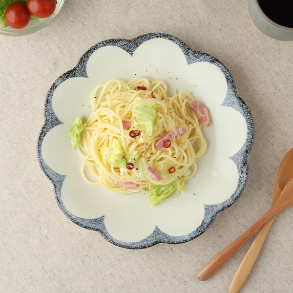 大皿 24cm 茉莉花 まつりか 花型 和食器