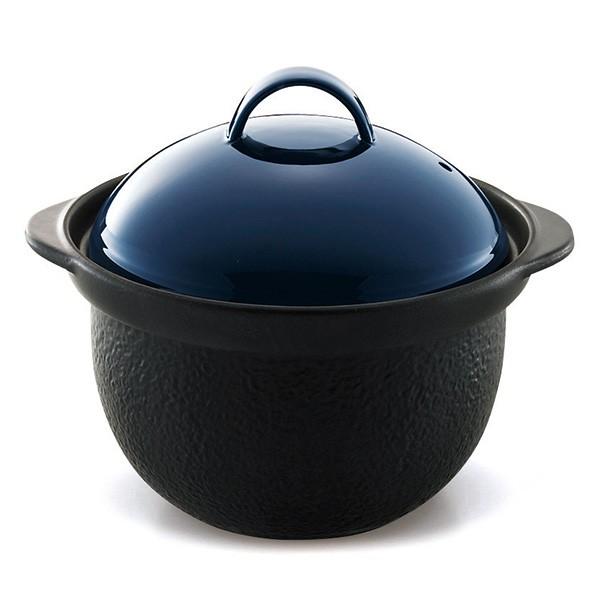 直火土鍋 直火ご飯鍋 ネイビー 直火対応 土鍋 土鍋ご飯 ガスコンロ対応 電子レンジ対応 オーブンレンジ対応 ハロゲンヒーター対応 Zz Ta Tdg01 310 テーブルウェア イースト 通販 Yahoo ショッピング