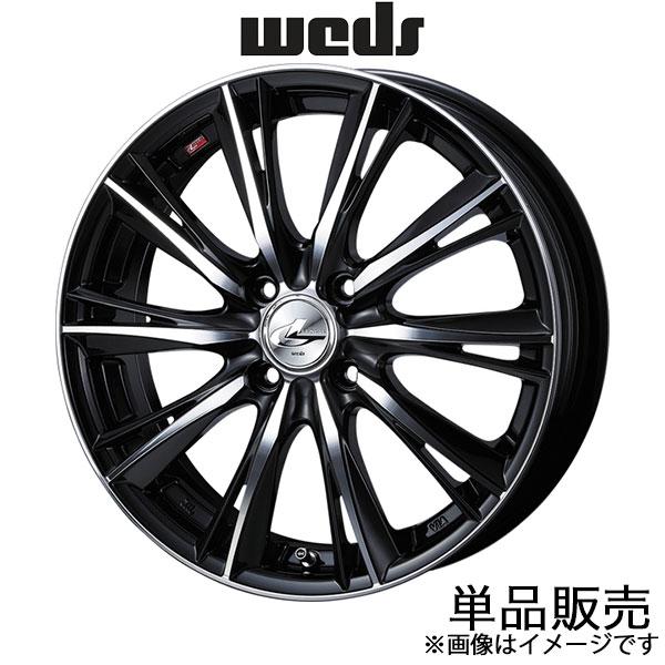 レオニスWX スクラムワゴン DG64W 15インチ アルミホイール 1本 ブラック/ミラーカット 0033860 WEDS LEONIS WX