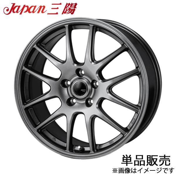 ジャパン三陽 ザック JP-205 ボンゴトラック S403F/S413F アルミホイール 1本(14×5J 5-114.3 +45 ブラックシルバー)Japa