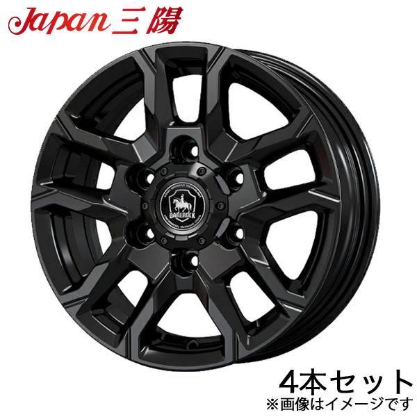 ジャパン三陽 ベアロックバイソン ボンゴブローニイバン 200系 アルミホイール 4本(15×6J 6-139.7 +35 ブラック)Japan三陽 BARER