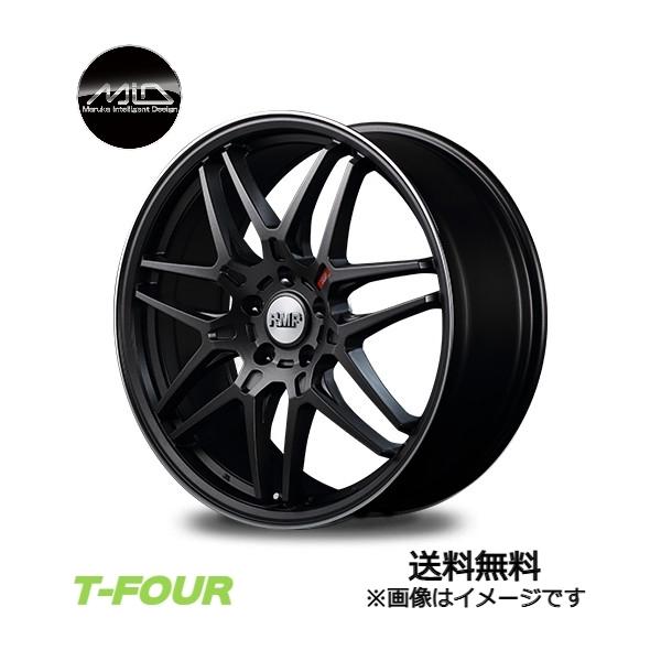 MID RMP 720F アルミホール4本 1台分(19×8J 5-114 INSET42)トヨタ ハリアー (セミグロスガンメタ)