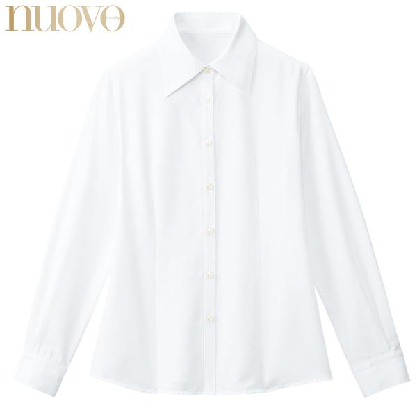 ◎透け防止生地採用のシャツカラー★フレンチカルゼ【透けにくいブラウス】ジャケットを脱いでも透けにくいブラウス「白いブラウスは透けやすい」そんな常識を覆すブラウスを揃えています。 人目を気にせずジャケットを脱ぐことができて、1枚で着てもきちん...