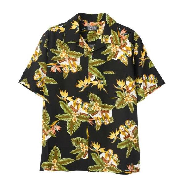 Hysteric Glamour パイナップル柄 半袖シャツ アロハシャツ S 春夏の即鮮力！ ヒステリックグラマーのROCKなALOHAで週末お洒落