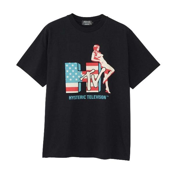 [再出品☆未使用] HYSTERIC GLAMOUR Tシャツ HYSTERIC GLAMOUR ヒステリックグラマー 02251CT23 TELEVISION T