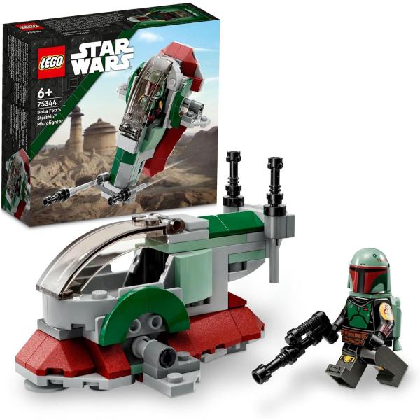 LEGO Star Wars Boba Fett's Starship Microfighter 75344ピース数：85当店では特に酷いコンディションの商品がお客様のお手元に届かないよう心掛けておりますが、流通過程におけるパッケージの多少...