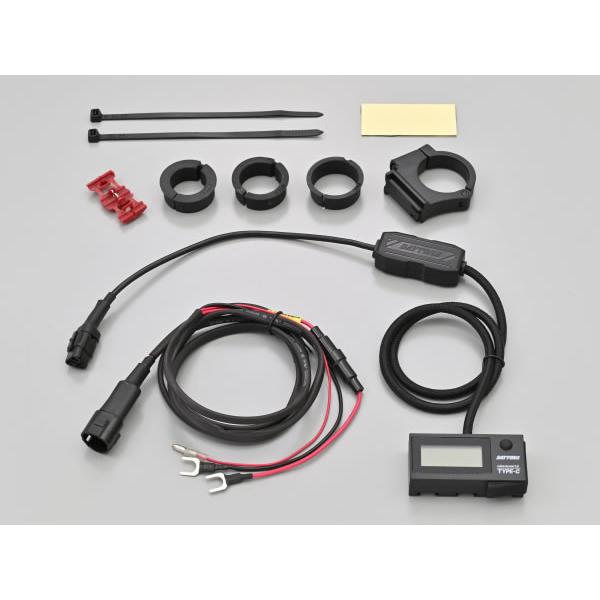 ゲージ DAYTONA (デイトナ) USB電源 & 電圧計 USB-C PD3.0対応 18W iPhone