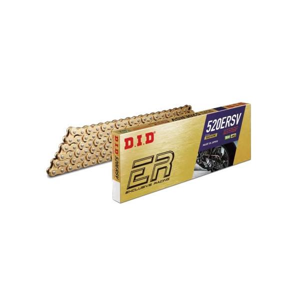 DIDチェーン 520ERSV 110L ゴールド ZB(カシメタイプ) 388207 : 2輪・4