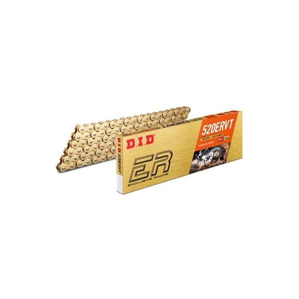 DIDチェーン 520ERVT 120L ゴールド FB(軽圧入クリップタイプ