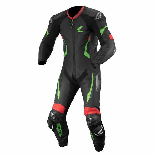 RS^C`(A[GX^C`) NXL307 GP-WRX R307 RACING SUIT BLACK/GREEN XXL/56TCY 041893