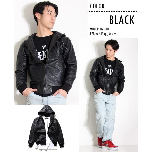 革ジャン メンズ パーカー 本革 ライダースジャケット レザージャケット フード付 ジャンパー アウター M Xxl 黒色 ブラック おしゃれ Buyee Buyee 提供一站式最全面最專業現地yahoo Japan拍賣代bid代拍代購服務 Bot Online