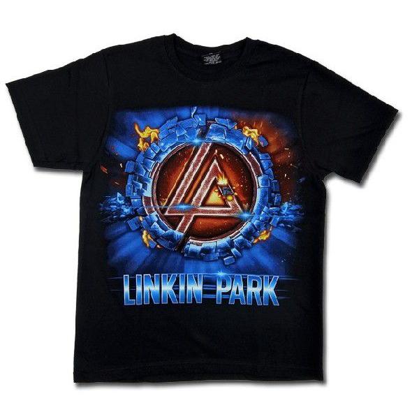 ロックtシャツ バンドtシャツ パンク Linkin Park リンキンパーク 隕石イラスト Mサイズ 黒色 Reo003 T Link 通販 Yahoo ショッピング