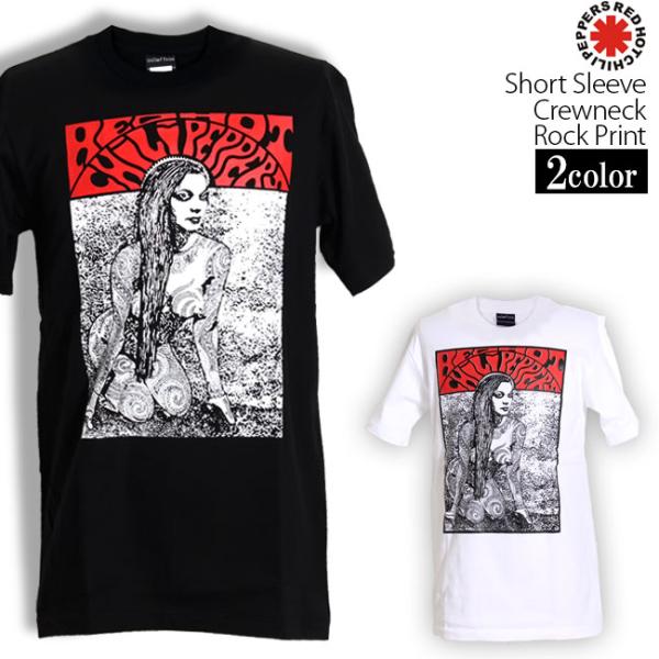 ロックtシャツ バンドtシャツ パンク Red Hot Chili Peppers レッドホットチリペッパーズ 裸の女 Sサイズ Mサイズ Lサイズ  黒色 白色