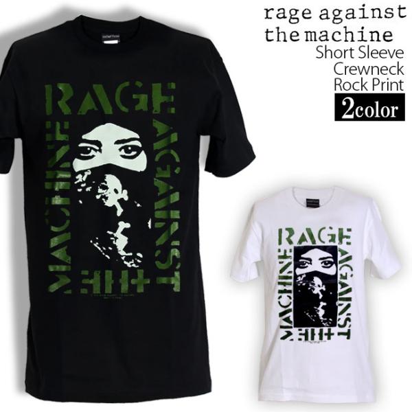 ロックtシャツ バンドtシャツ パンク Rage Against The Machine レイジ アゲインスト ザ マシーン 顔イラスト Mサイズ Lサイズ 黒色 Wof196 T Link 通販 Yahoo ショッピング