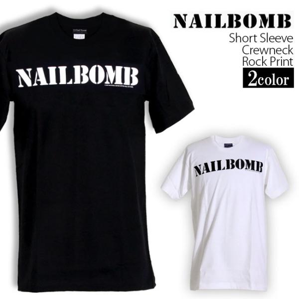 ロックtシャツ バンドtシャツ パンク Nailbomb ネイルボム M Lサイズ 黒色 白色 Wof427 T Link 通販 Yahoo ショッピング