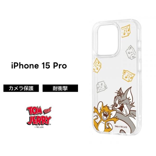 ワーナー・ブラザース iPhone 15 Pro ケース トムとジェリー クリア