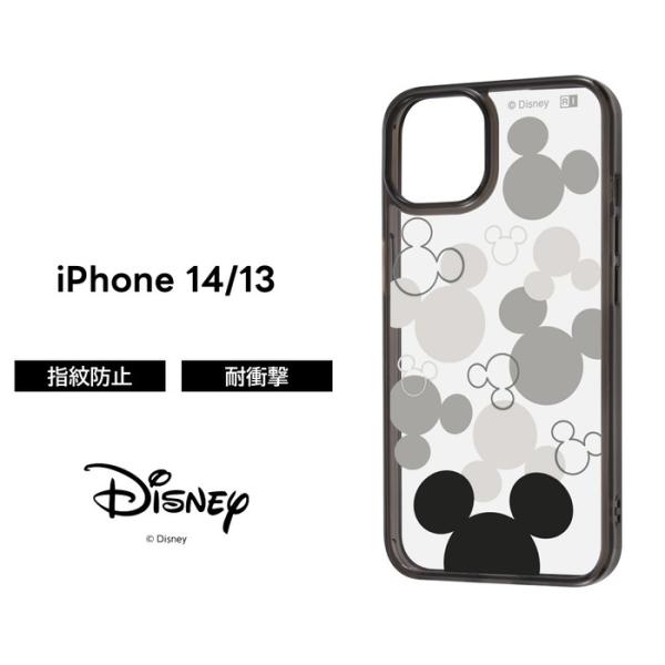 iPhone14 本体　カラー、ミッドナイト、ケースとミッキー携帯ケース付き Disney（ディズニー） iPhone14 ケース ミッキー iPhone13 iPhone 14