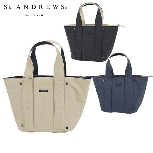 ○★新品 未使用 St ANDREWS リンクスグリーンスタッズカートバッグ セントアンドリュース StANDREWS カートバッグ 合皮ロゴ