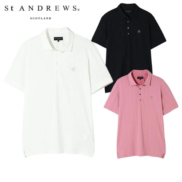 【大感謝祭P10倍】【送料無料】ポロシャツ メンズ セントアンドリュース St ANDREWS 2025 秋冬 新作 ゴルフウェア 042-5260801 St ANDREWS ポロシャツ メンズ セントアンドリュース 2025 秋冬 新作