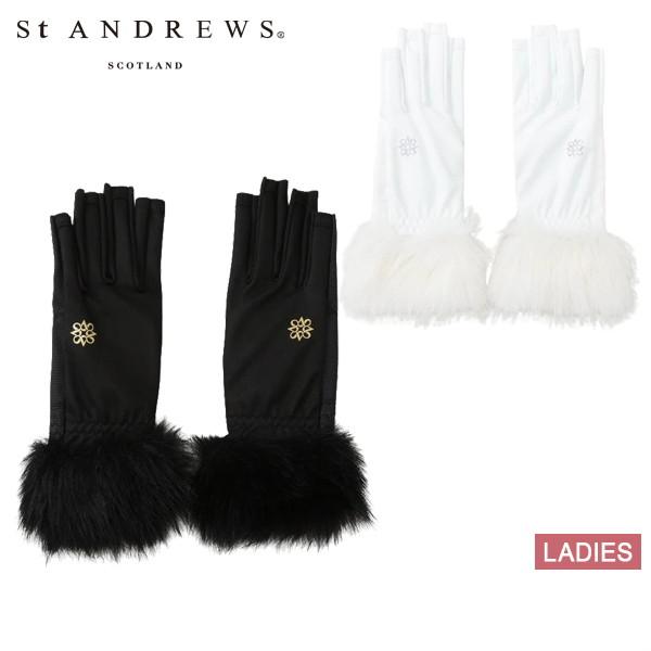 【大感謝祭P10倍】【メール便対応】ゴルフグローブ レディース セントアンドリュース St ANDREWS 2025 秋冬 新作 ゴルフ 042-5285002 St ANDREWS 【20％OFFセール】ゴルフグローブ レディース セント