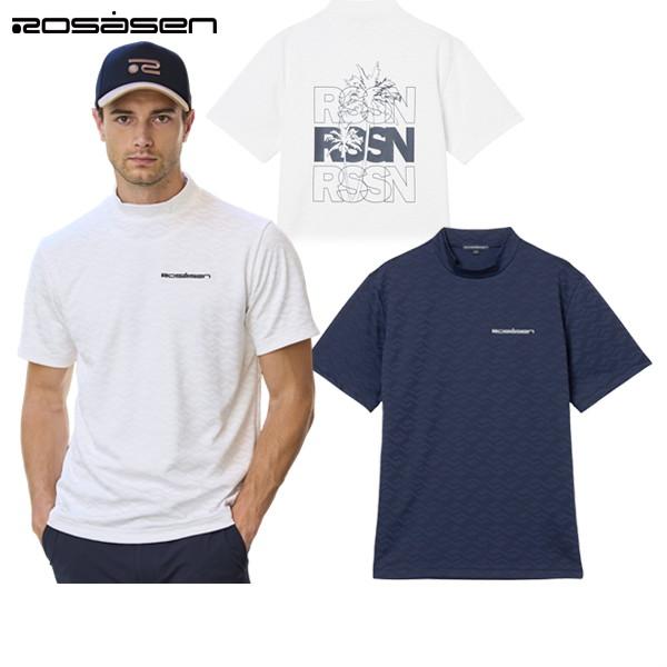 美品！ロサーセン　rosasen 　メンズ　ハイネック　 M　 ネイビー 半袖 Rosasen ハイネックシャツ メンズ ロサーセン ROSASEN 2025 秋冬