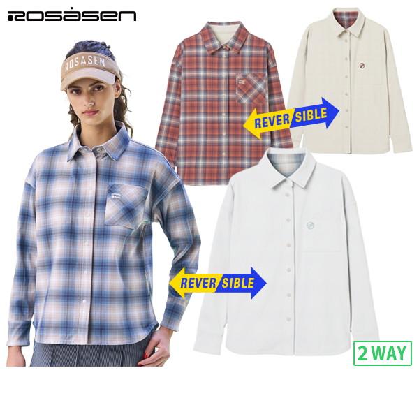 【送料無料】カジュアルシャツ レディース ロサーセン ROSASEN 2025 秋冬 新作 ゴルフウェア 045-24814 Rosasen（ロサーセン） 【30％OFFセール】カジュアルシャツ レディース