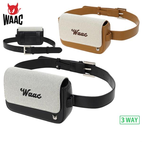 【即発送】WAAC ワック ベルトポーチ ゴルフ バック ウエストポーチ ウエストポーチ UNISEX WAACシグネチャーベルトポーチ メンズ