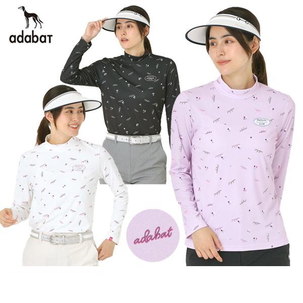 【タイムセール 12/23 13:00迄】ハイネックシャツ レディース アダバット adabat 2025 秋冬 新作 ゴルフウェア 119-14920 OFF adabat（アダバット） 【30％OFFセール】ハイネックシャツ レディース