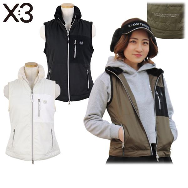 【送料無料】ベスト レディース キックスリー KI-XXX THREE 2025 秋冬 新作 ゴルフウェア 25awkw-14 ベスト レディース キックスリー KI-XXX THREE 2025 秋冬 新作 ゴルフ