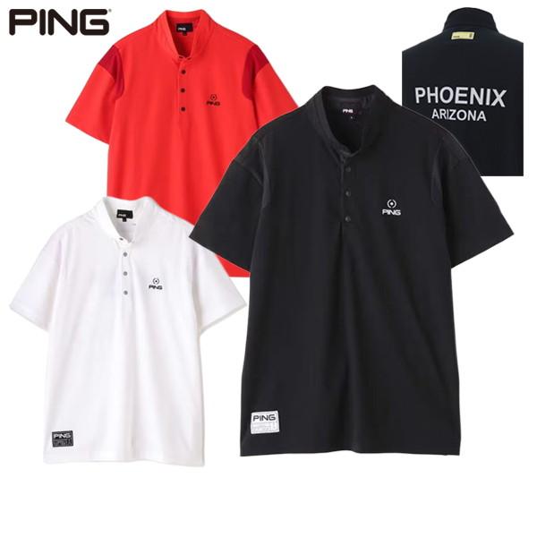 40%OFFセール】ポロシャツ メンズ ピン PING 2023 春夏 新作 ゴルフウェア 621-3160291 :621-3160291-31:t-on ゴルフウェア 通販 ping ピン 切替モックネック シャツ レッド Mサイズ ゴルフウェア