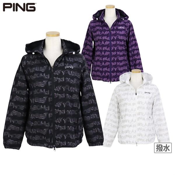 ゴルフウェア　ピンゴルフ レディース 総柄ロゴ 長袖 フルジップ ブルゾン 622-5220801 [2025年秋冬モデル] PING（ピン） 【30％OFFセール】ブルゾン レディース PING 2025 秋冬