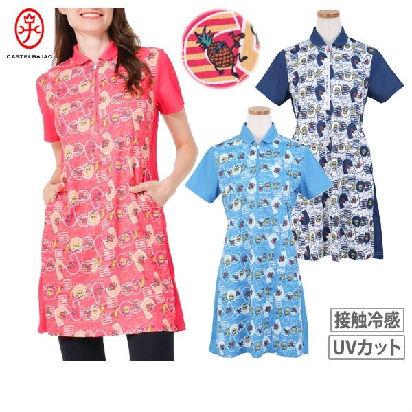 CASTELBAJAC スポーツワンピース 40 CASTELBAJAC - カステルバジャック SPORT ワンピース 半袖 切替