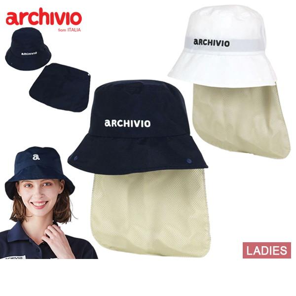 【美品訳あり】archivio アルチビオ レディース  ゴルフハット白 archivio 【30％OFFセール】ハット レディース アルチビオ