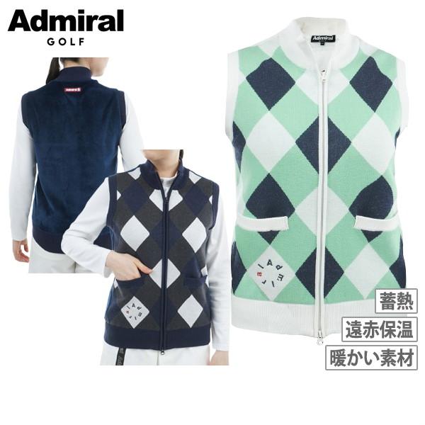 【ポイント10倍】【送料無料】ニットベスト レディース アドミラルゴルフ Admiral Golf 日本正規品 2025 秋冬 新作 ゴルフウェア adla576 Admiral Golf（アドミラルゴルフ） 【30％OFFセール】ニットベスト