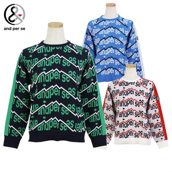 【送料無料】セーター レディース アンパスィ and per se 2025 秋冬 新作 ゴルフウェア aff2305a2 and per se（アンパスィ） 【20％OFFセール】セーター レディース and