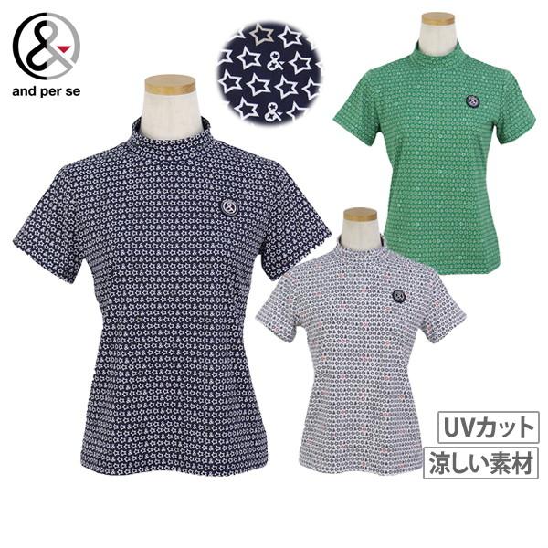 【送料無料】【メール便対応】ハイネックシャツ レディース アンパスィ and per se 2025 秋冬 新作 ゴルフウェア aff9515x6 and per se（アンパスィ） ハイネックシャツ レディース and per se