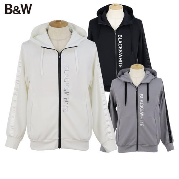 30％OFFセール】ブルゾン メンズ ブラック＆ホワイト ホワイトライン